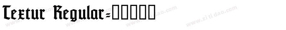 Textur Regular字体转换